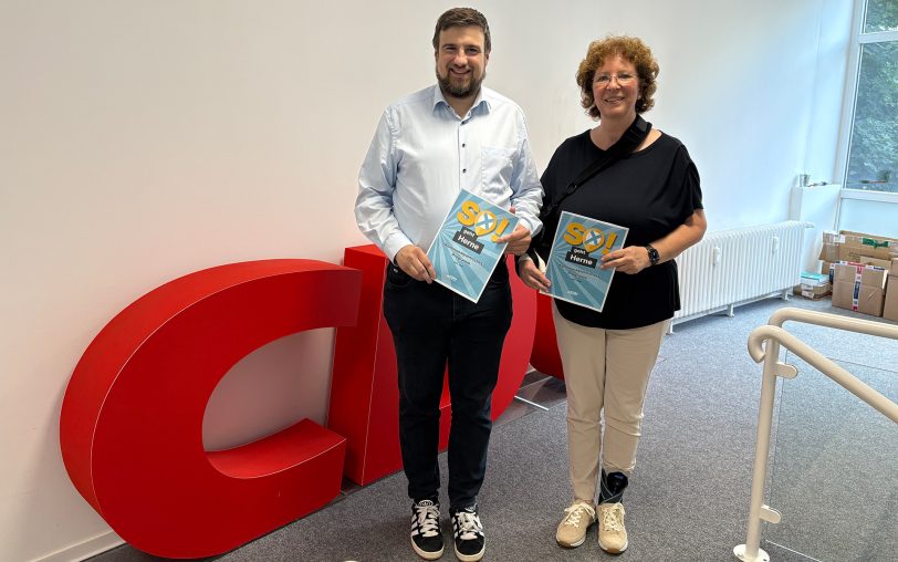 Starten in den kommunalen Wahlkampf: Der Herner CDU-Vorsitzende Christoph Bußmann (li.) und OB-Kandidatin Bettina Szelag stellten das kommunalpolitische Programm ihrer Partei vor.
