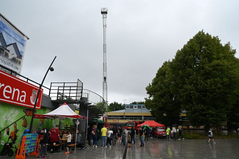 Regenwetter beim Herner Sports Day.