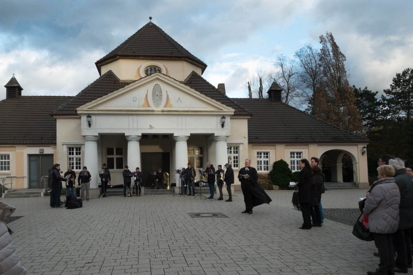 Andacht zum Totengedenken auf dem Südfriedhof.