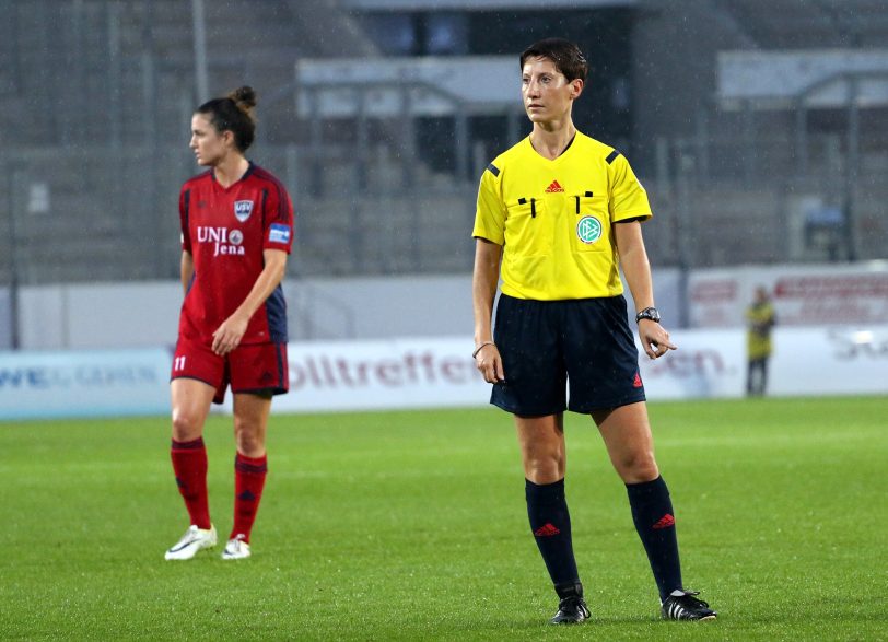 Marina Wozniak beim Bundesligaspiel zwischen SGS Essen und USV Jena. (Archiv)