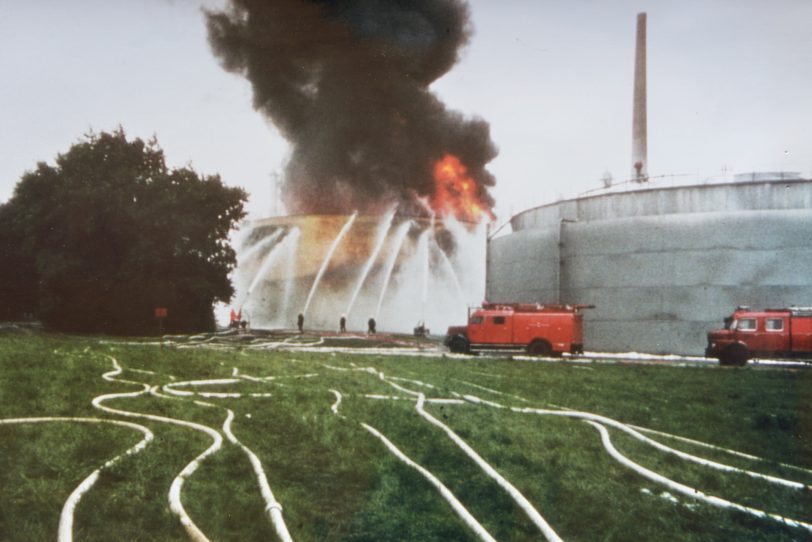 Der Großbrand am 5. und 6. August 1984 bei den Chemischen Werken Hüls an der Shamrockstraße.