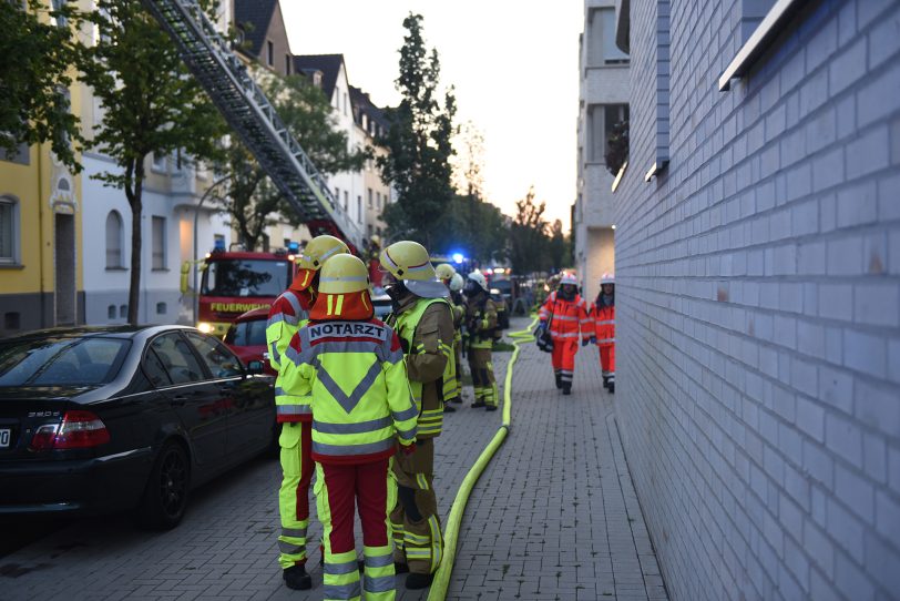 Dachstuhlbrand an der Jobststraße.