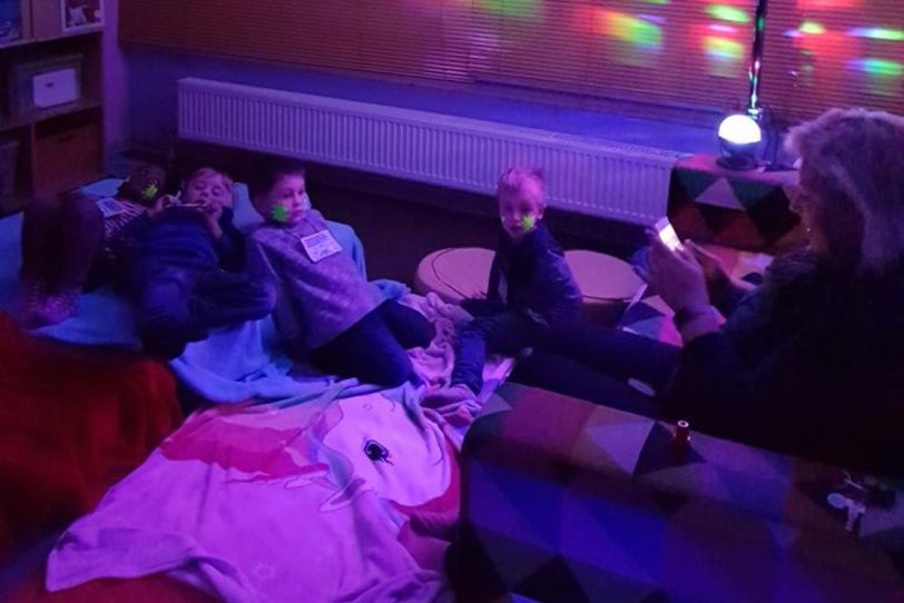 Weltraum-Nacht im Ev. Familienzentrum.