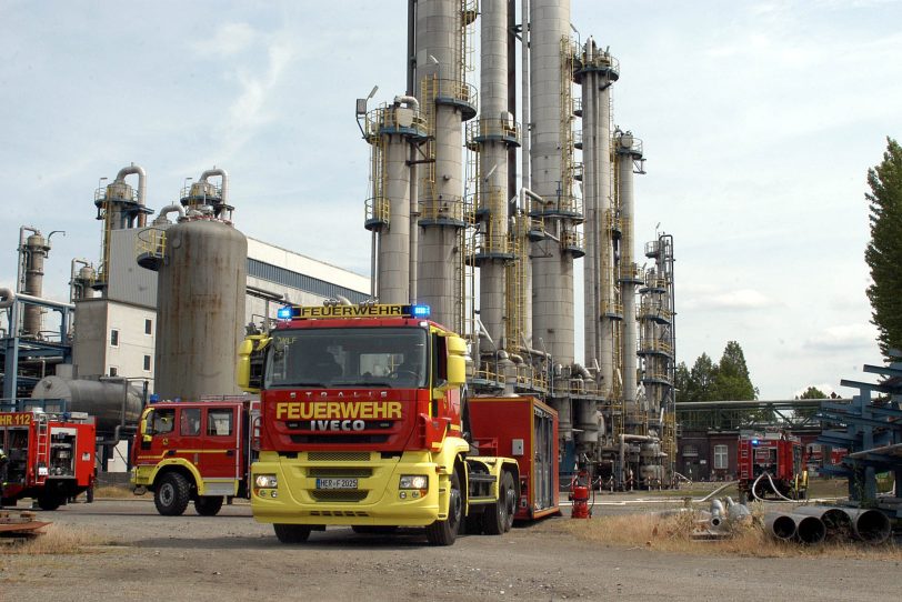 Störfallübung bei Ineos am 28. Juni 2014.