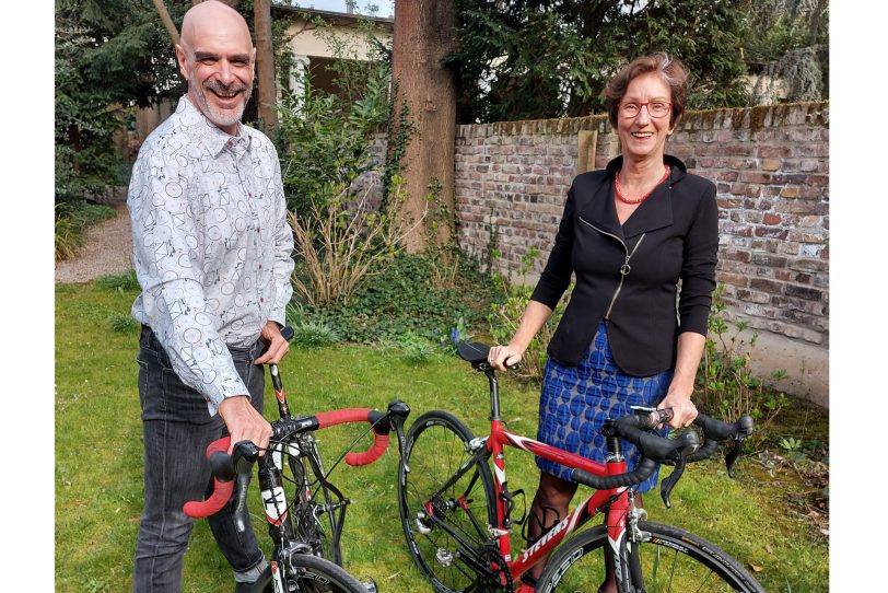 Axel Fell und Annette Quaedvlieg, die erste Doppelspitze des ADFC NRW.