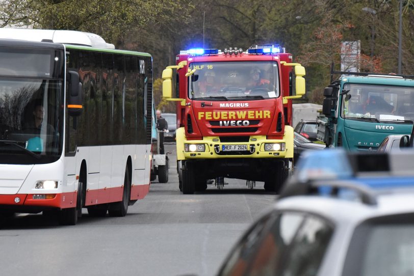 Der Feuerwehreinsatz an der Karlstraße.