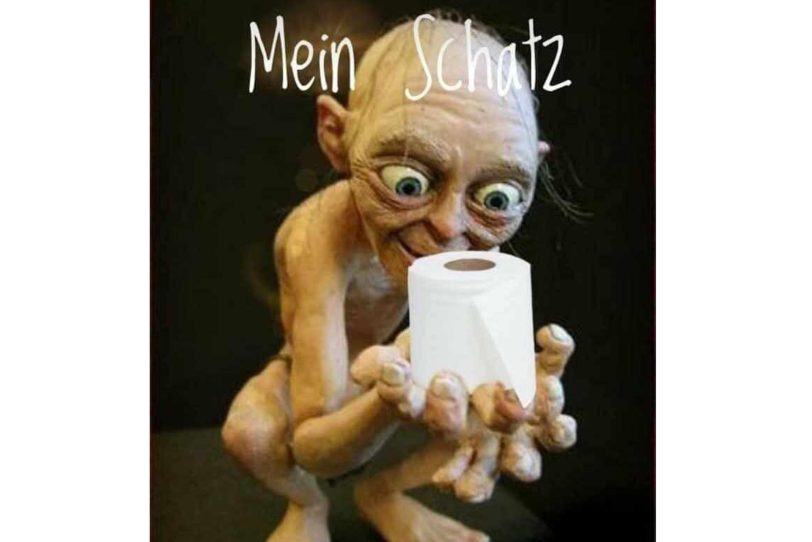 Toilettenpapier - die kostbare Ware.