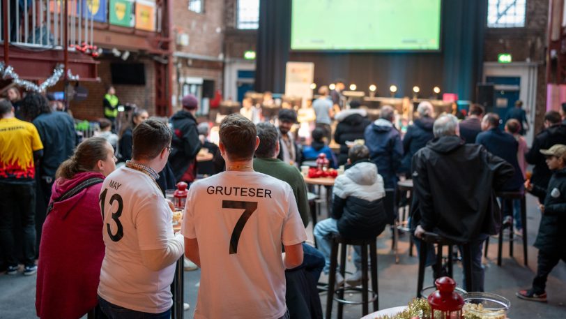 Finale der GG Open in den Flottmann-Hallen am Donnerstag (21.12.2023). Gespielt wurde "EA FC 24", Sieger wurde das Team von "Rölle 1923".