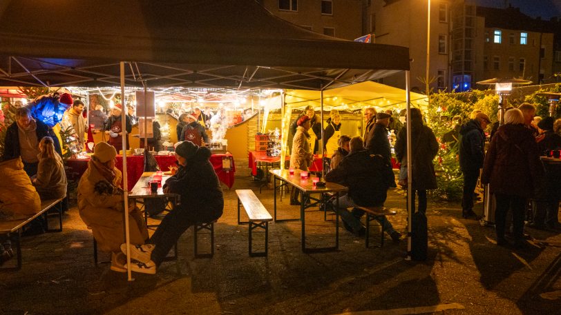 Das Weihnachtsdorf der Wanne-Eickeler Lions.