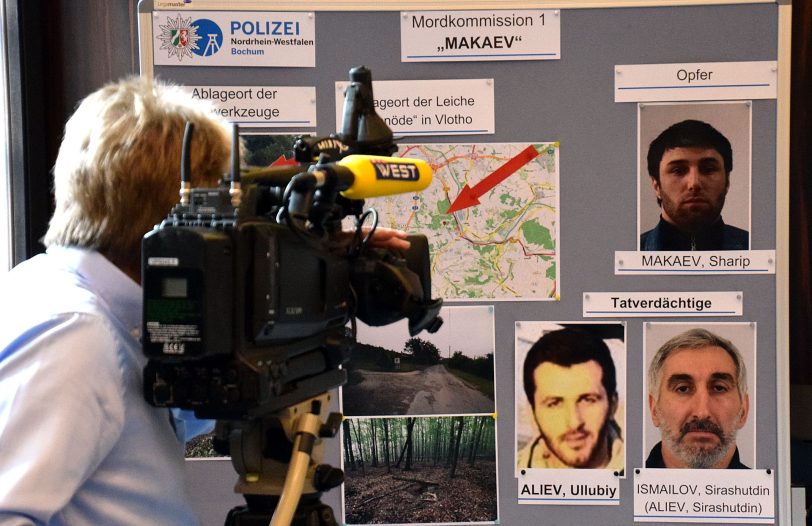 Pressekonferenz von Polizei und Staatsanwaltschaft in Bochum.