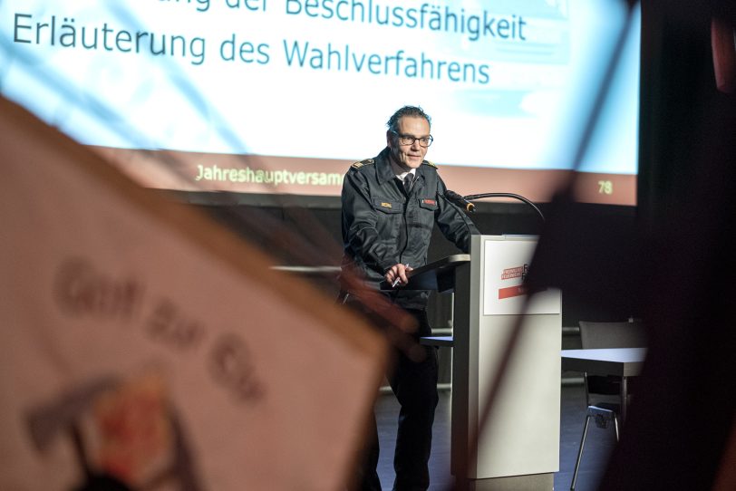 Städtischer Branddirektor Marco Diesing, stellvertretender Fachbereichsleiter der Feuerwehr.