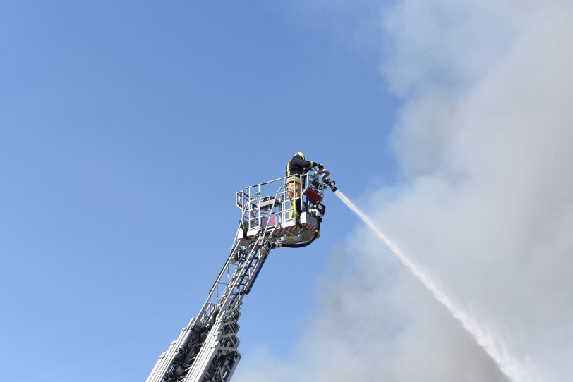 Einsatz der Feuerwehr an der Kinderwelt