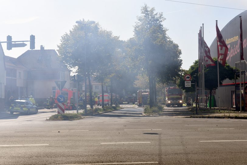 Einsatz der Feuerwehr an der Kinderwelt