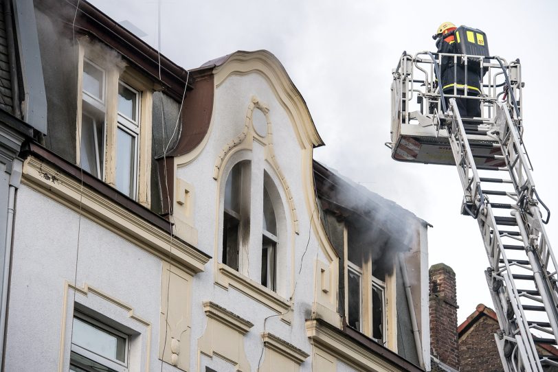 Wohnungsbrand in der Düngelstraße.