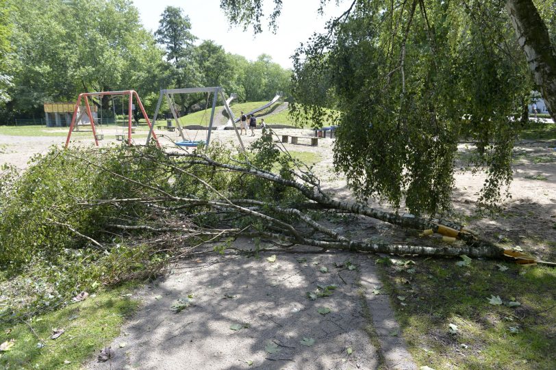 Sturmschäden in Herne.