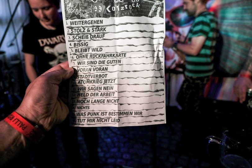 Die Songliste von Cotzraiz.