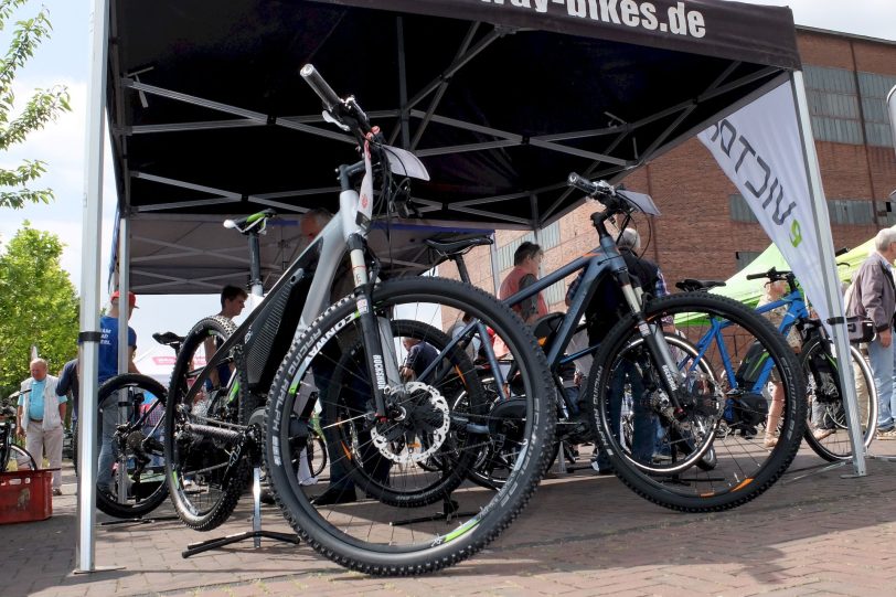 Impressionen von der ersten E-Bike Messe e:Motion auf Zeche Ewald.