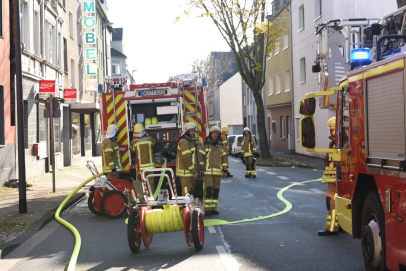 Küchenbrand an der Westfalenstraße.