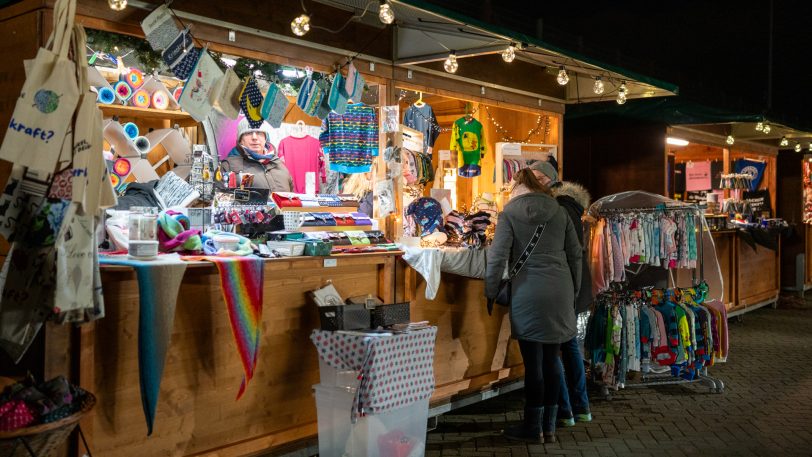 Der wewole-Adventsmarkt auf dem Gelände der Gärtnerei und Floristik an der Nordstraße lud an zwei Tagen zum Stöbern nach Geschenkideen ein.