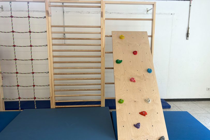 So sieht das neue Klettergerüst für die Kitakinder aus.