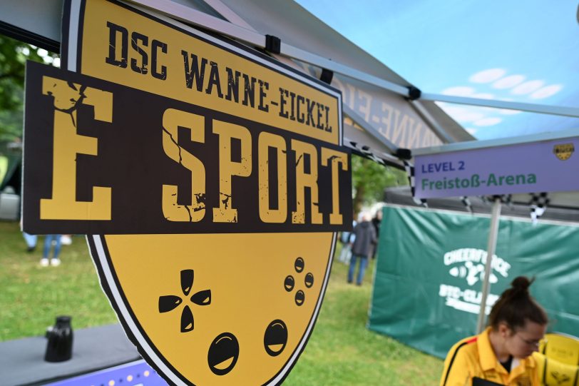 Stand der Abteilung E-Sports des DSC Wanne-Eickel.