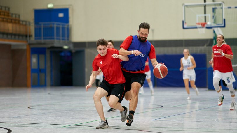 HTC Basketballerinnen spielen gegen die HEV Miners ein lockeres Basketballspiel am Mittwoch (8.9.2021). Die Basketballerinnen gewannen 39:33.