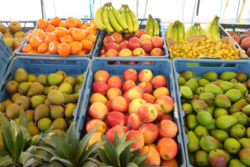 Der neue Wochenmarkt am Buschmannshof,mit frischem Obst und Gemüse...