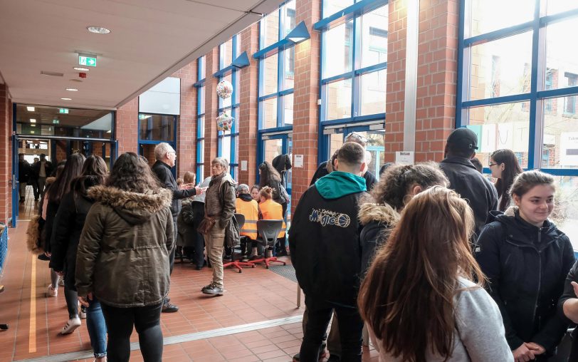 Beim Tag der offenen Tür 2018 in der Gesamtschule Wanne.