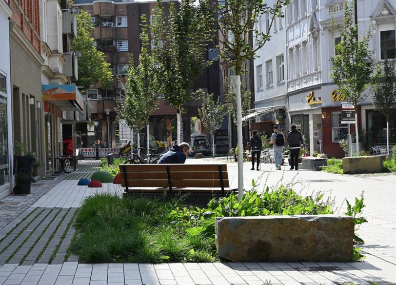 Grün statt Beton in die City lautet angesichts steigender Temperaturen die Devise – jedenfalls bei der Stadt Herten.