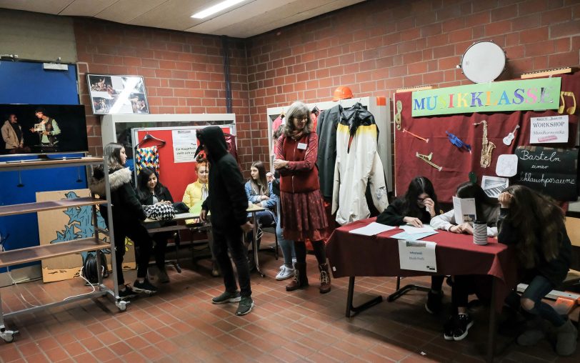 Beim Tag der offenen Tür 2018 in der Gesamtschule Wanne.