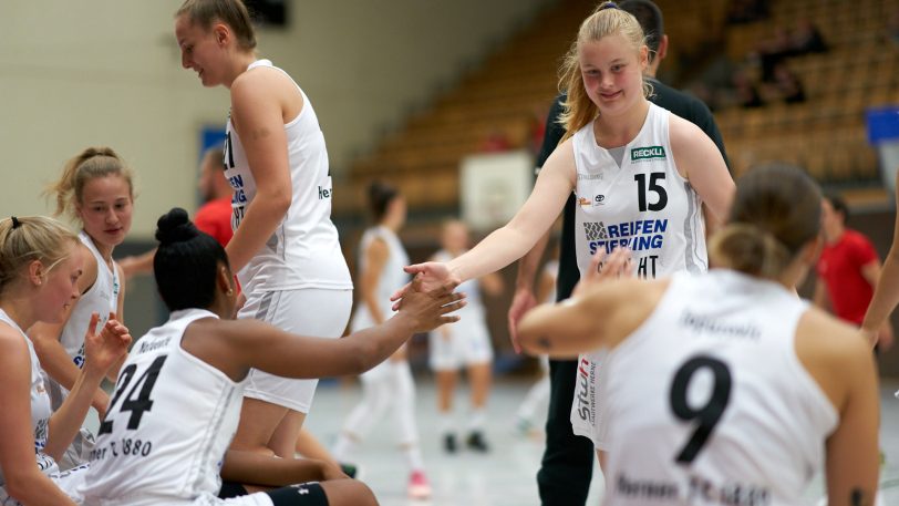 HTC Basketballerinnen spielen gegen die HEV Miners ein lockeres Basketballspiel am Mittwoch (8.9.2021). Die Basketballerinnen gewannen 39:33.