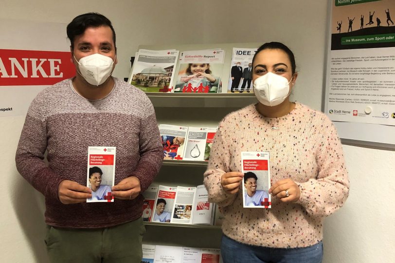 Ansprechpartner Regionale Flüchtlingsberatung: v.l. Kemal Caprak, Hanene Moussa.
