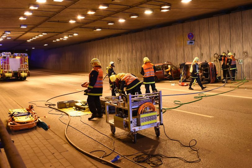 Tunnelübung im B226-Tunnel / Dorstener Straße