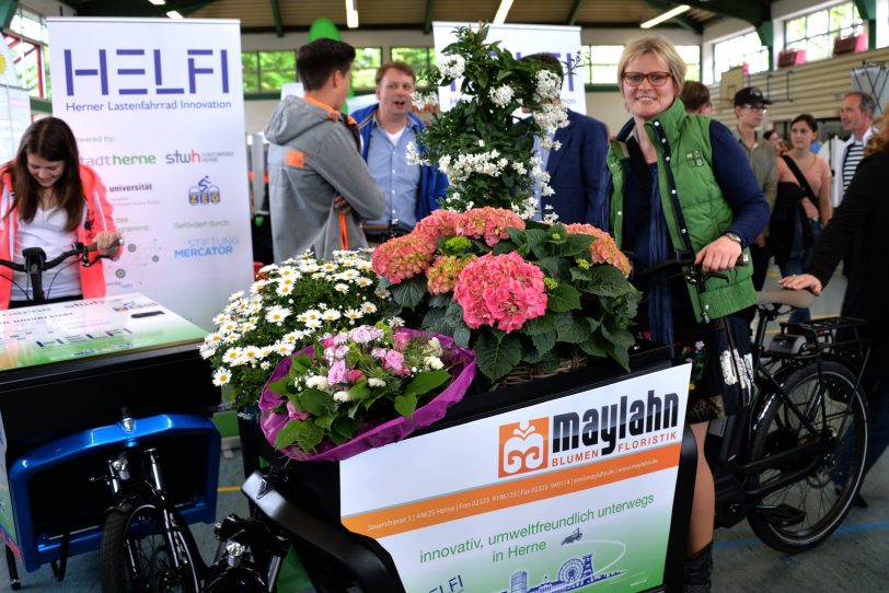 Lastenfahrrad von Blumen Maylan.