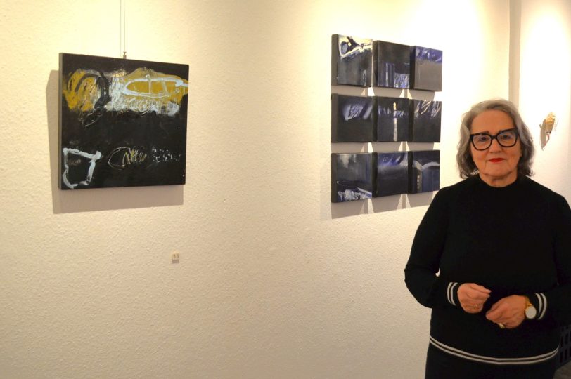 Die Unser-Fritz-Atelieristin Doris Kirschner-Hamer zeigt im HKB-Kunstpunkt betont ruhige informelle Arbeiten.