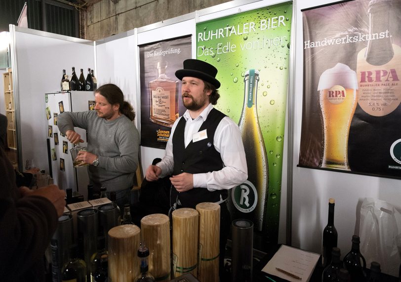 Auf der Messe Whisky'n'more in Bochum.