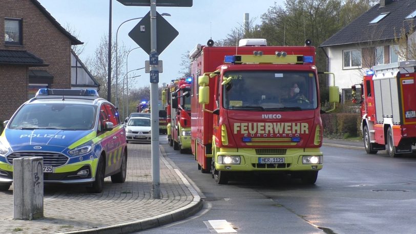 Feuerwehreinsatz durch Gefahrgutverdacht am Wertstoffhof am 14.4.2021.