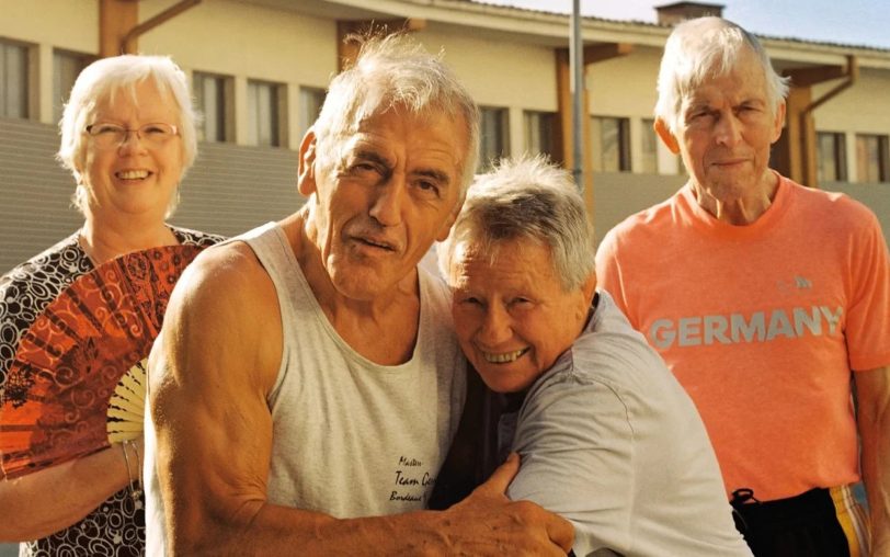 Eine große Familie (v.l.): Dagmar Sabatini, Adolf Seger, Mario Sabatini und Bernd Fleig.