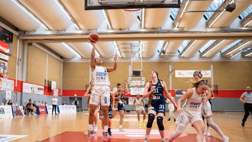 Der geht rein: Loryn Goodwin (am Ball) überzeugte gegen Freiburg mit 21 Punkten.