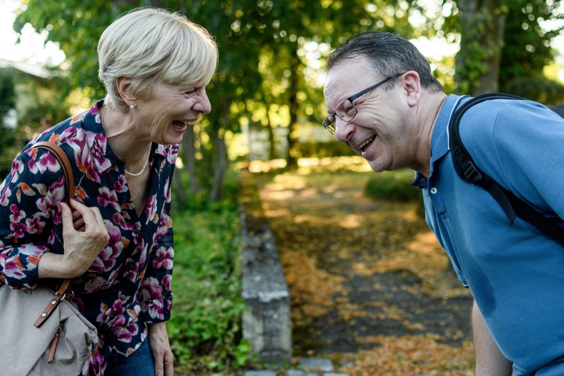 Kinofilm: Da kommt noch was. Bei Helga (Ulrike Willenbacher) und Ryszard (Zbigniew Zamachowsk) stimmt die Chemie.