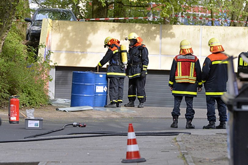 Einsatz der Feuerwehr an der Emscherstraße.