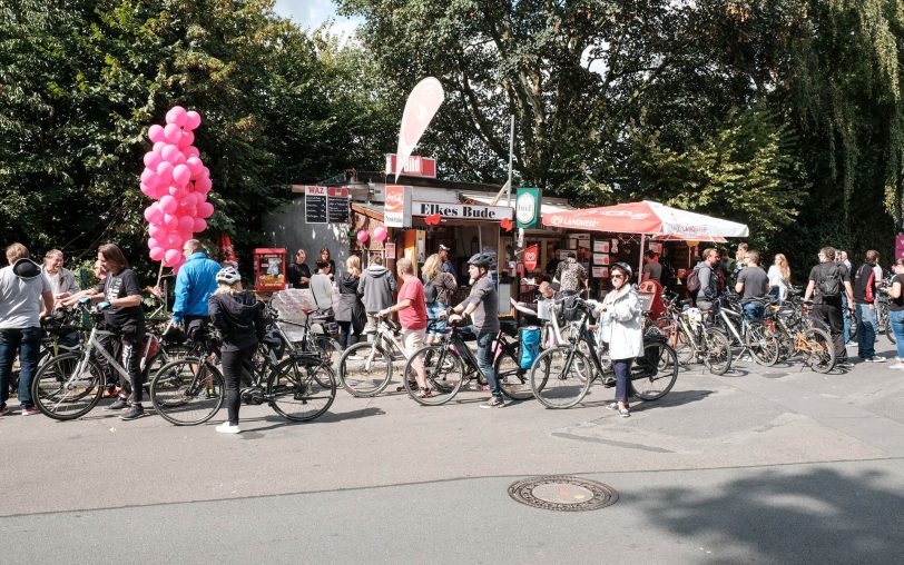 Radeln am Tag des Kiosks.
