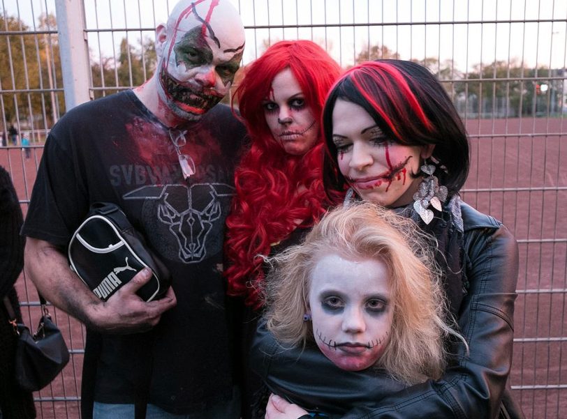 Halloween-Party im Wanner Stadtgarten.