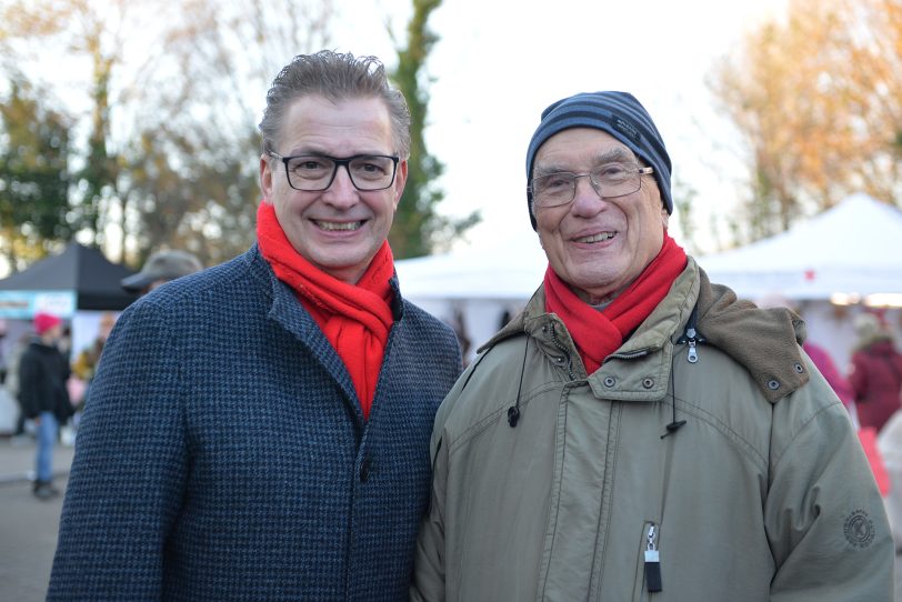 Kai Gera mit Awo-Urgestein Heinz Drenseck.