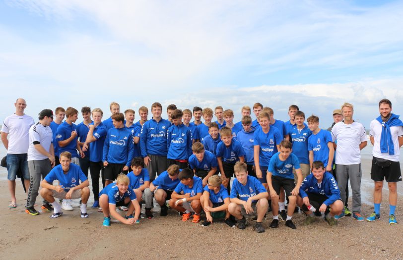 Die Dragons - Jugendhandballer HCW - im Trainingslager auf Norderney.