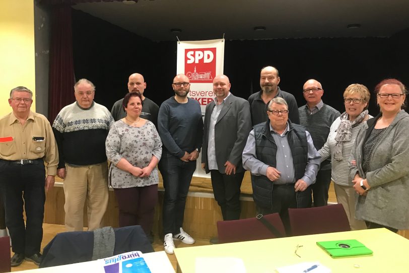 SPD Bickerne wählt Vorstand 2020: Andreas Hentschel-Leroy; Tobias Ahrens; Michael Girschol; Susanna Hentschel-Leroy; Harald Grimm; Yvonne Lehnert.