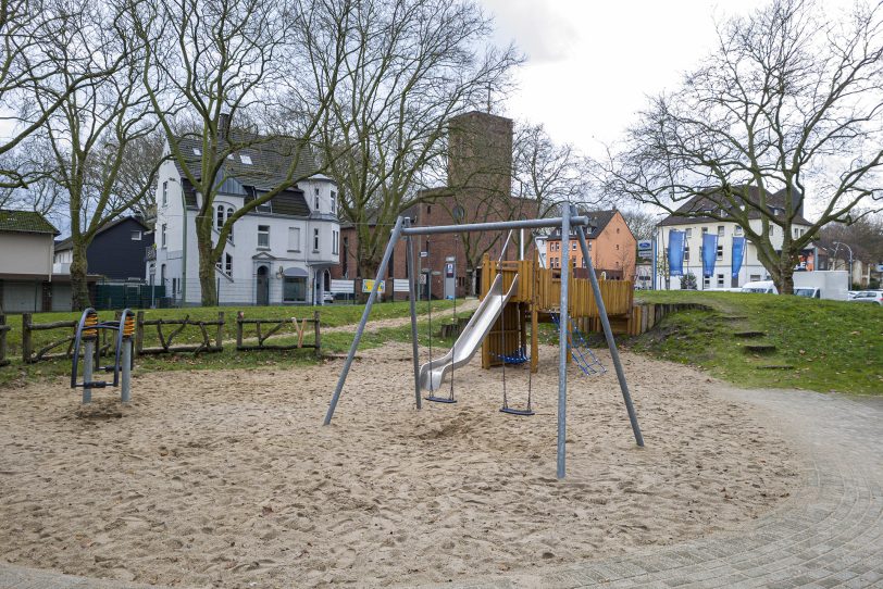 Der Kinderspielplatz an der Werderstraße.