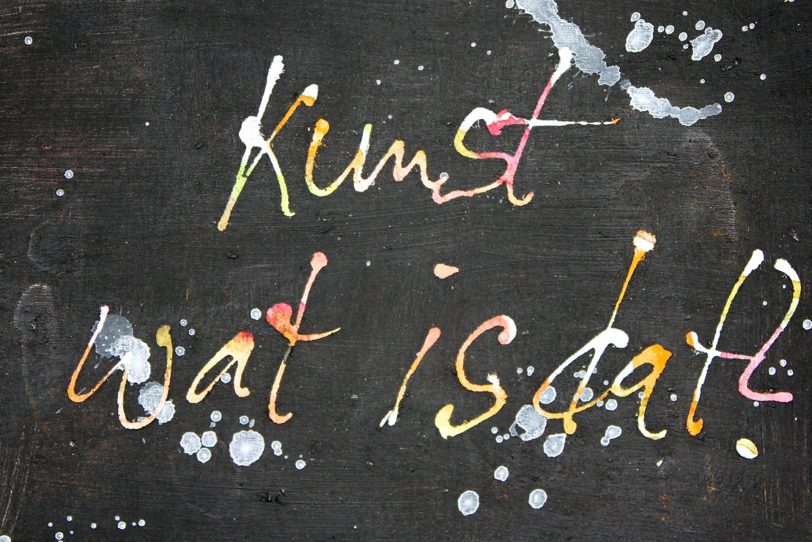 Kunst-Postkarte: Kunst, wat is dat?