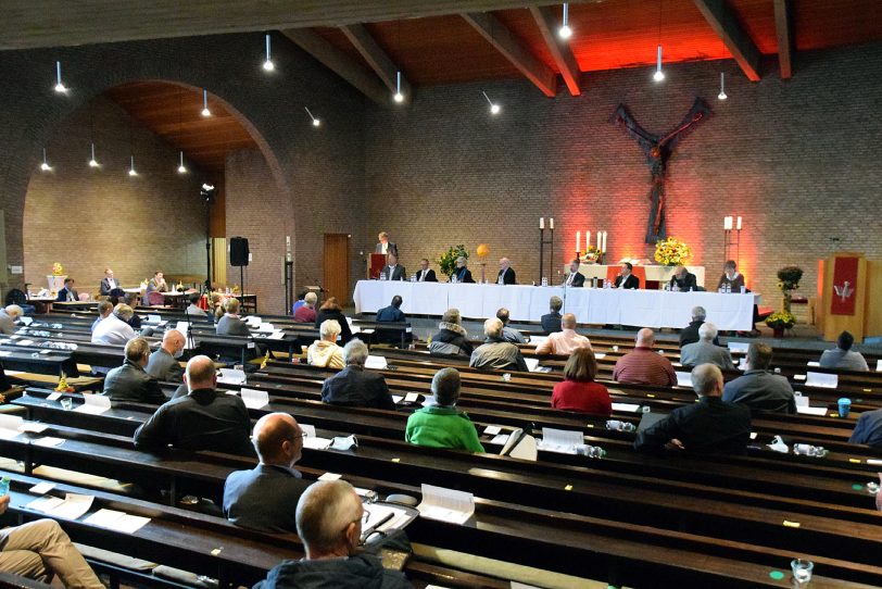 Tagung der Kreissynode am 3.10.2020 in der evangelischen Kirche am Regenkamp.