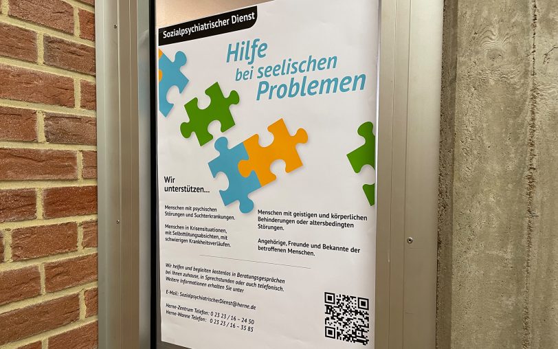 Der Sozialpsychiatrische Dienst der Stadt Herne hilft bei seelischen Problemen.